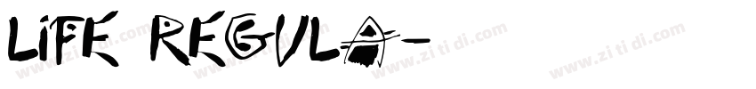 Life Regula字体转换